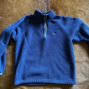 North Face Thick Waffle 3/4 Zip Sweater